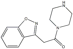 3-(2-oxo-2-piperazin-1-ylethyl)-1,2-benzisoxazole Structure