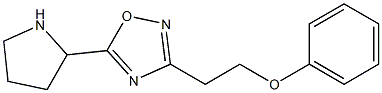 3-(2-phenoxyethyl)-5-(pyrrolidin-2-yl)-1,2,4-oxadiazole Structure