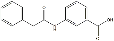 3-(2-phenylacetamido)benzoic acid,,结构式
