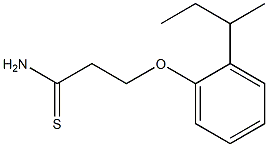 3-(2-sec-butylphenoxy)propanethioamide Structure