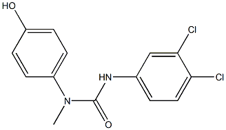 3-(3,4-dichlorophenyl)-1-(4-hydroxyphenyl)-1-methylurea Structure