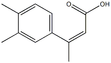 3-(3,4-dimethylphenyl)but-2-enoic acid Structure