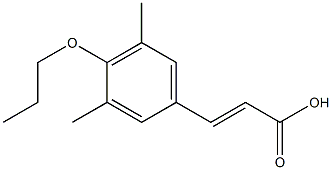 3-(3,5-dimethyl-4-propoxyphenyl)prop-2-enoic acid