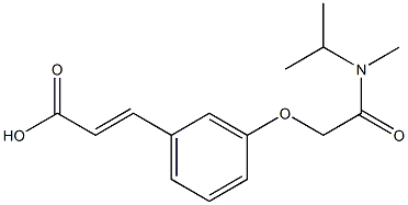 3-(3-{[methyl(propan-2-yl)carbamoyl]methoxy}phenyl)prop-2-enoic acid 结构式