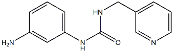 3-(3-aminophenyl)-1-(pyridin-3-ylmethyl)urea Struktur