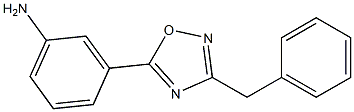 3-(3-benzyl-1,2,4-oxadiazol-5-yl)aniline,,结构式