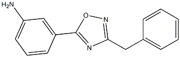 3-(3-benzyl-1,2,4-oxadiazol-5-yl)aniline 化学構造式