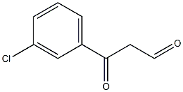 3-(3-chlorophenyl)-3-oxopropanal Structure