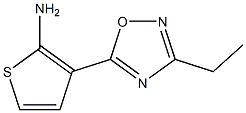 3-(3-ethyl-1,2,4-oxadiazol-5-yl)thiophen-2-amine Struktur