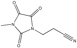 3-(3-methyl-2,4,5-trioxoimidazolidin-1-yl)propanenitrile