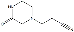 3-(3-oxopiperazin-1-yl)propanenitrile 化学構造式