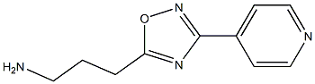 3-(3-pyridin-4-yl-1,2,4-oxadiazol-5-yl)propan-1-amine Struktur