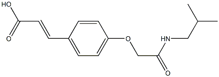  3-(4-{[(2-methylpropyl)carbamoyl]methoxy}phenyl)prop-2-enoic acid