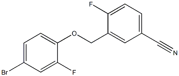 3-(4-bromo-2-fluorophenoxymethyl)-4-fluorobenzonitrile|