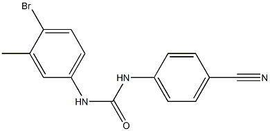 3-(4-bromo-3-methylphenyl)-1-(4-cyanophenyl)urea