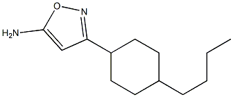 3-(4-butylcyclohexyl)-1,2-oxazol-5-amine 结构式