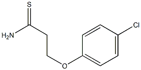 3-(4-chlorophenoxy)propanethioamide Structure