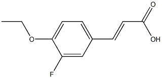 3-(4-ethoxy-3-fluorophenyl)prop-2-enoic acid Structure