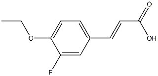 3-(4-ethoxy-3-fluorophenyl)prop-2-enoic acid 结构式