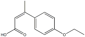 3-(4-ethoxyphenyl)but-2-enoic acid Structure