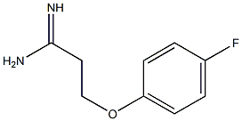 3-(4-fluorophenoxy)propanimidamide Structure