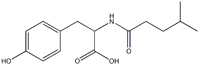  3-(4-hydroxyphenyl)-2-(4-methylpentanamido)propanoic acid