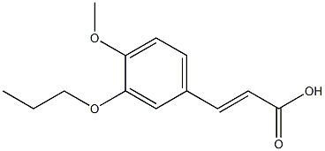 3-(4-methoxy-3-propoxyphenyl)prop-2-enoic acid Structure