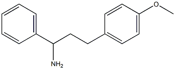 3-(4-methoxyphenyl)-1-phenylpropan-1-amine,,结构式