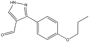 3-(4-propoxyphenyl)-1H-pyrazole-4-carbaldehyde Structure