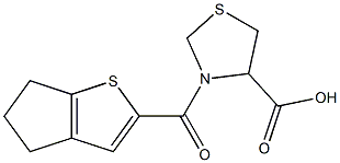  3-(5,6-dihydro-4H-cyclopenta[b]thien-2-ylcarbonyl)-1,3-thiazolidine-4-carboxylic acid