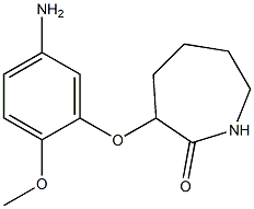 3-(5-amino-2-methoxyphenoxy)azepan-2-one Structure