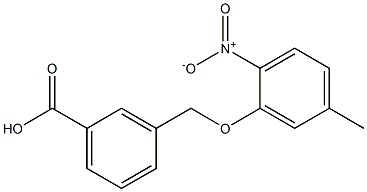  3-(5-methyl-2-nitrophenoxymethyl)benzoic acid