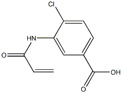 3-(acryloylamino)-4-chlorobenzoic acid 化学構造式