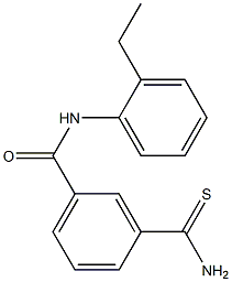 3-(aminocarbonothioyl)-N-(2-ethylphenyl)benzamide Structure