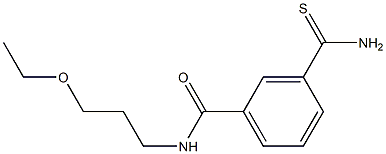 3-(aminocarbonothioyl)-N-(3-ethoxypropyl)benzamide