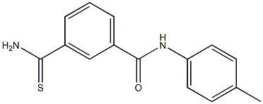 3-(aminocarbonothioyl)-N-(4-methylphenyl)benzamide Structure