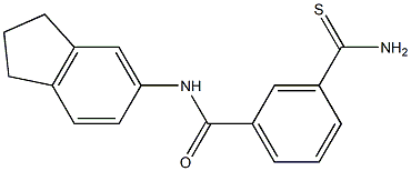 3-(aminocarbonothioyl)-N-2,3-dihydro-1H-inden-5-ylbenzamide