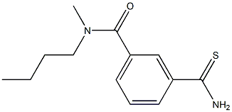 3-(aminocarbonothioyl)-N-butyl-N-methylbenzamide 结构式