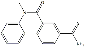 3-(aminocarbonothioyl)-N-methyl-N-phenylbenzamide Structure