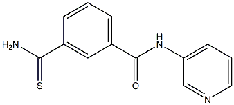 3-(aminocarbonothioyl)-N-pyridin-3-ylbenzamide Struktur