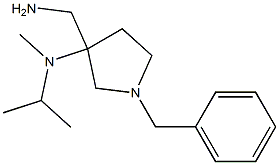 3-(aminomethyl)-1-benzyl-N-methyl-N-(propan-2-yl)pyrrolidin-3-amine Structure