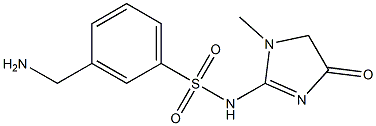3-(aminomethyl)-N-(1-methyl-4-oxo-4,5-dihydro-1H-imidazol-2-yl)benzene-1-sulfonamide Structure