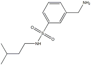 3-(aminomethyl)-N-(3-methylbutyl)benzene-1-sulfonamide Structure