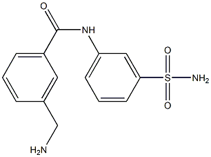 3-(aminomethyl)-N-(3-sulfamoylphenyl)benzamide,,结构式