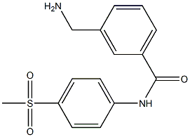 3-(aminomethyl)-N-(4-methanesulfonylphenyl)benzamide