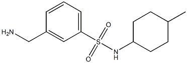 3-(aminomethyl)-N-(4-methylcyclohexyl)benzenesulfonamide