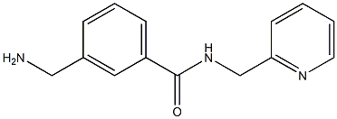 3-(aminomethyl)-N-(pyridin-2-ylmethyl)benzamide 化学構造式