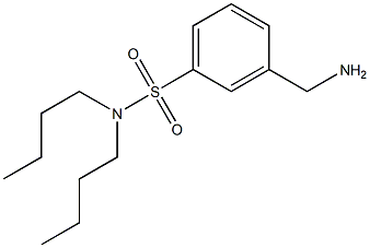 3-(aminomethyl)-N,N-dibutylbenzene-1-sulfonamide Structure