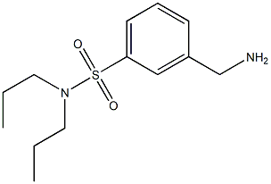 3-(aminomethyl)-N,N-dipropylbenzenesulfonamide Structure