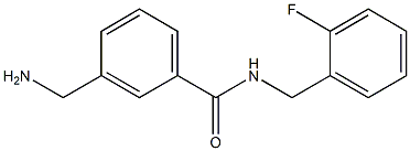 3-(aminomethyl)-N-[(2-fluorophenyl)methyl]benzamide Structure